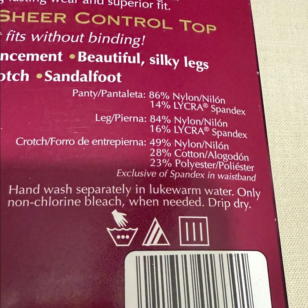 Silky Fit Sheer Hosiery in Bare Beige. Control Top Full Figure, Queen 2X